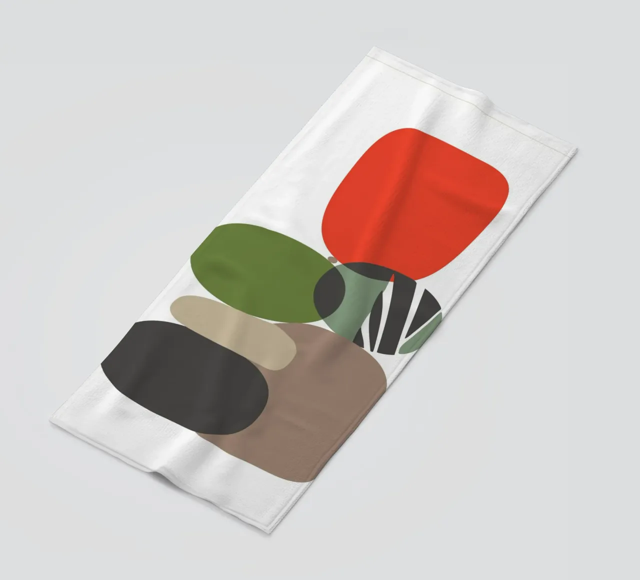 Balancing Shapes No 01 strandhanddoek van lazydaypaper