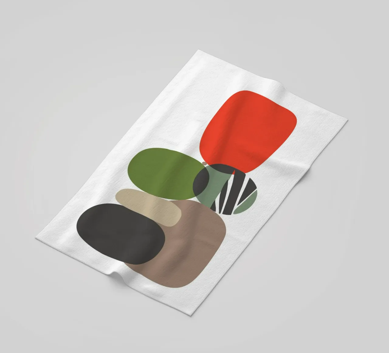 Balancing Shapes No 01 strandhanddoek van lazydaypaper