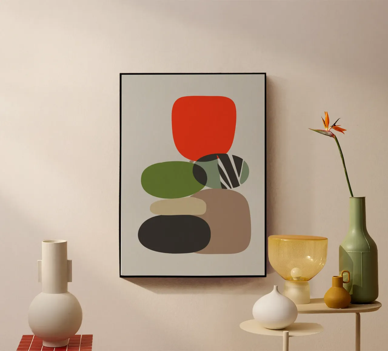 Balancing Shapes No 01 acryl van lazydaypaper