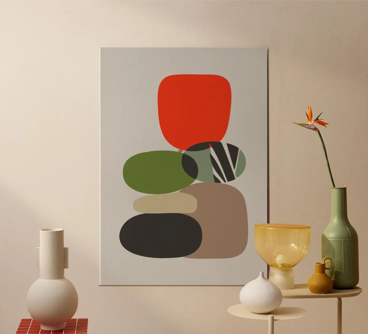 Balancing Shapes No 01 hahnemühle by lazydaypaper