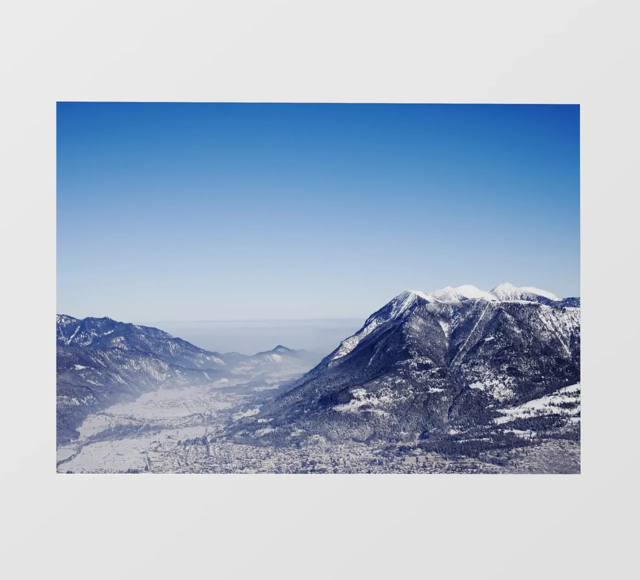 Garmisch Pertenkirchen, Hausberg, Baviera telo in pvc da art picture
