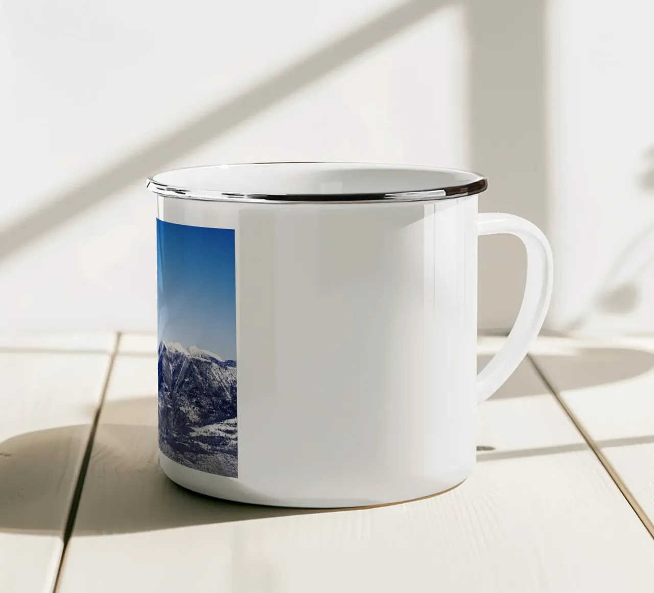 Garmisch Pertenkirchen, Hausberg, Baviera tazza in smalto da atmospheric pictures