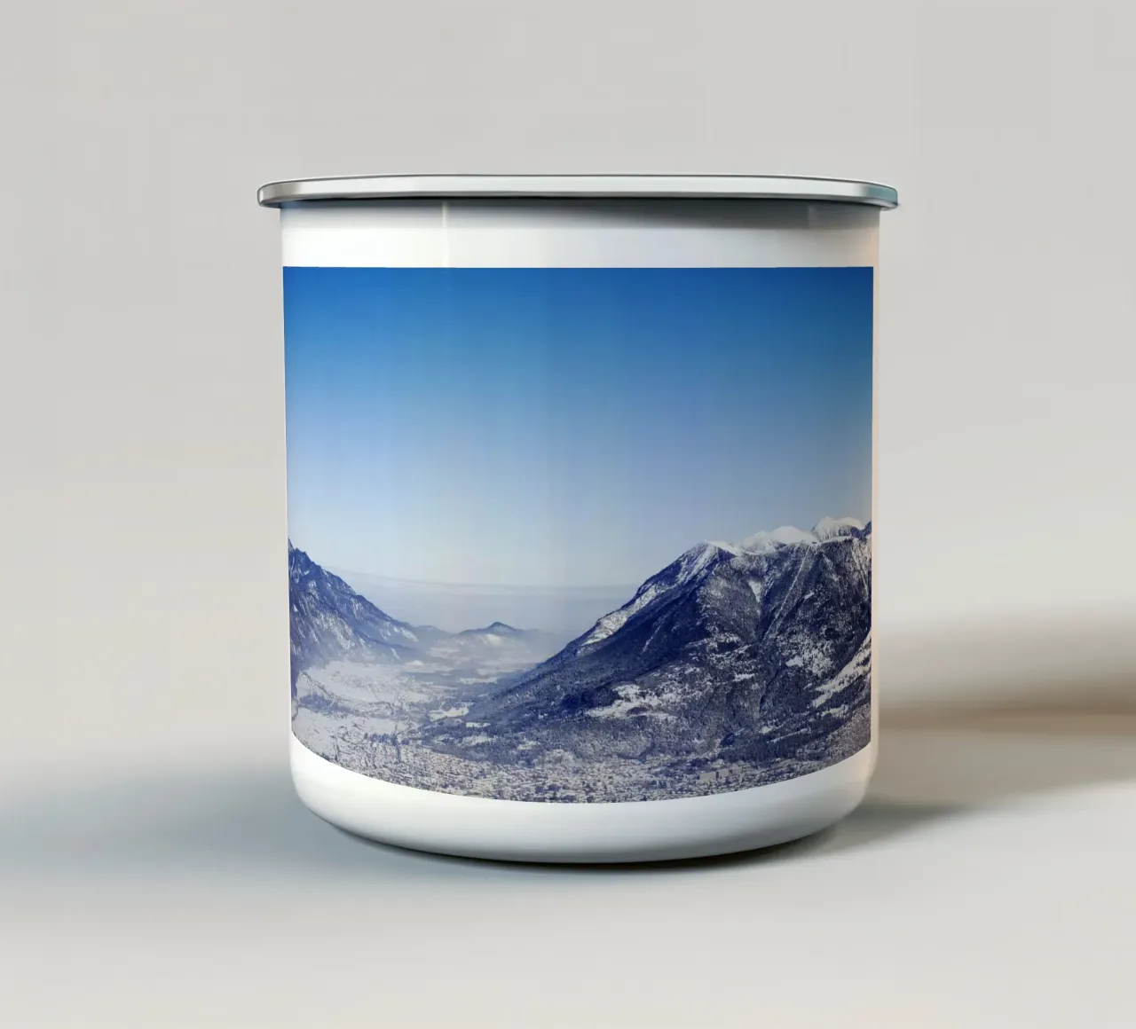 Garmisch Pertenkirchen, Hausberg, Baviera tazza in smalto da atmospheric pictures