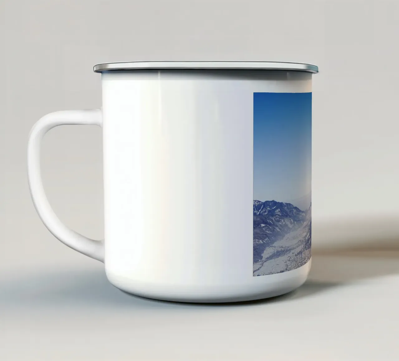 Garmisch Pertenkirchen, Hausberg, Baviera tazza in smalto da atmospheric pictures