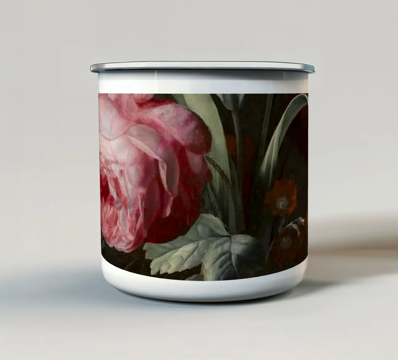 Capolavori barocchi in fiore tazza in smalto da Little Art Histories