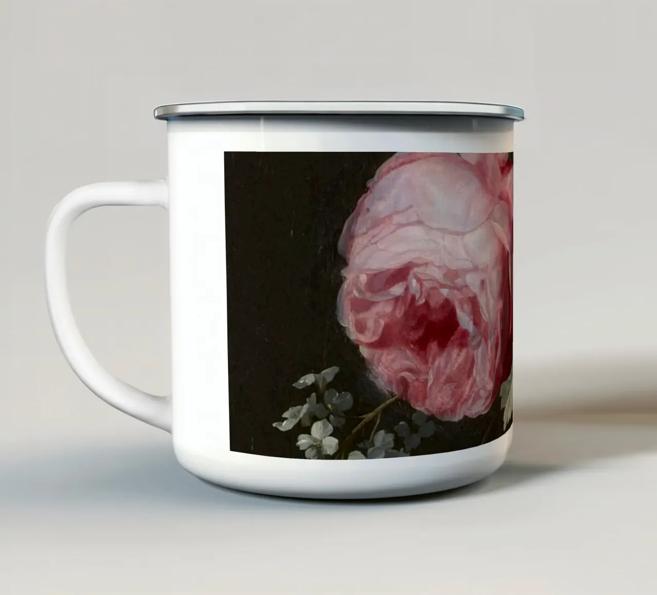 Capolavori barocchi in fiore tazza in smalto da Little Art Histories