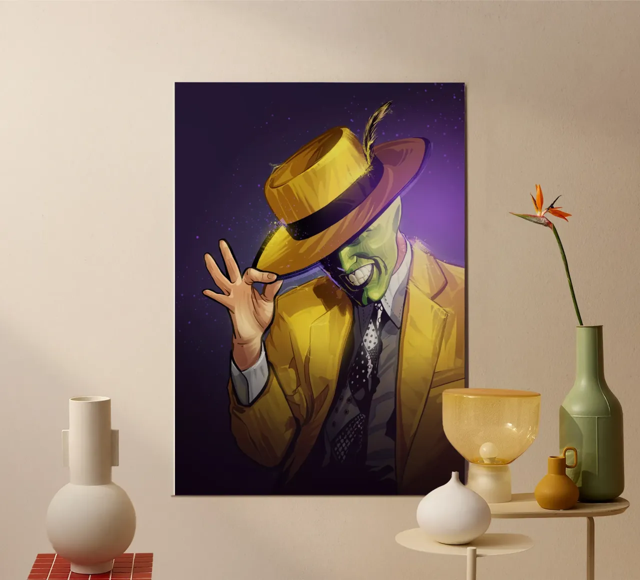 The Mask poster con telaio in alluminio da nabakumov