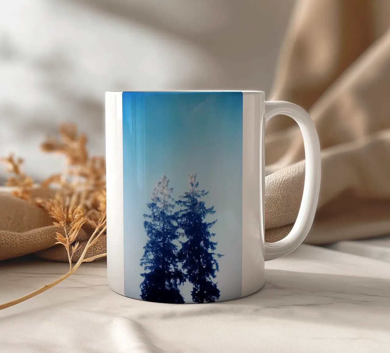 Abeti in inverno, Feldberg (Baden Württemberg) tazza in ceramica da art picture