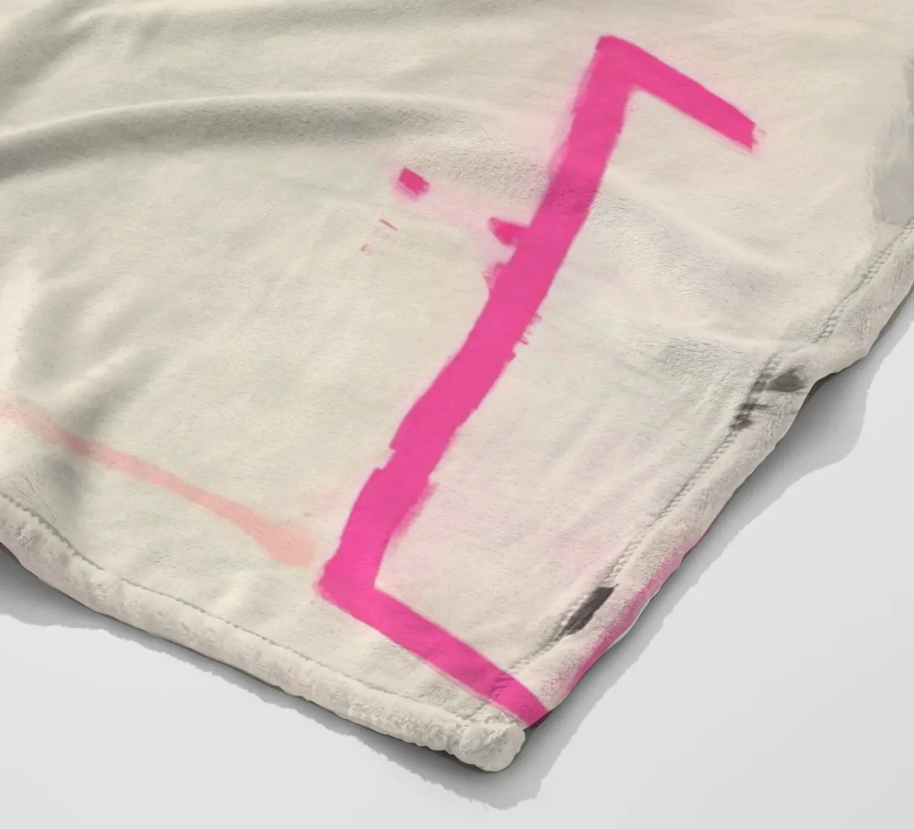 Accenti di linea, rosa coperta in pile da Carina Pop & Pastell
