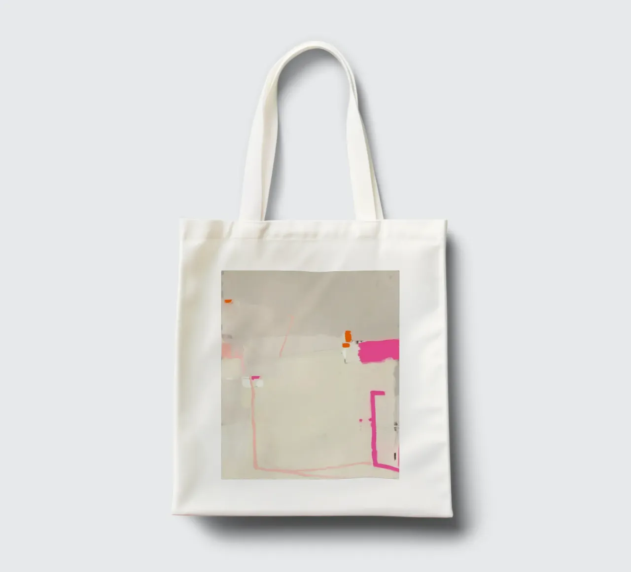Accenti di linea, rosa borsa in juta da Carina Pop & Pastell