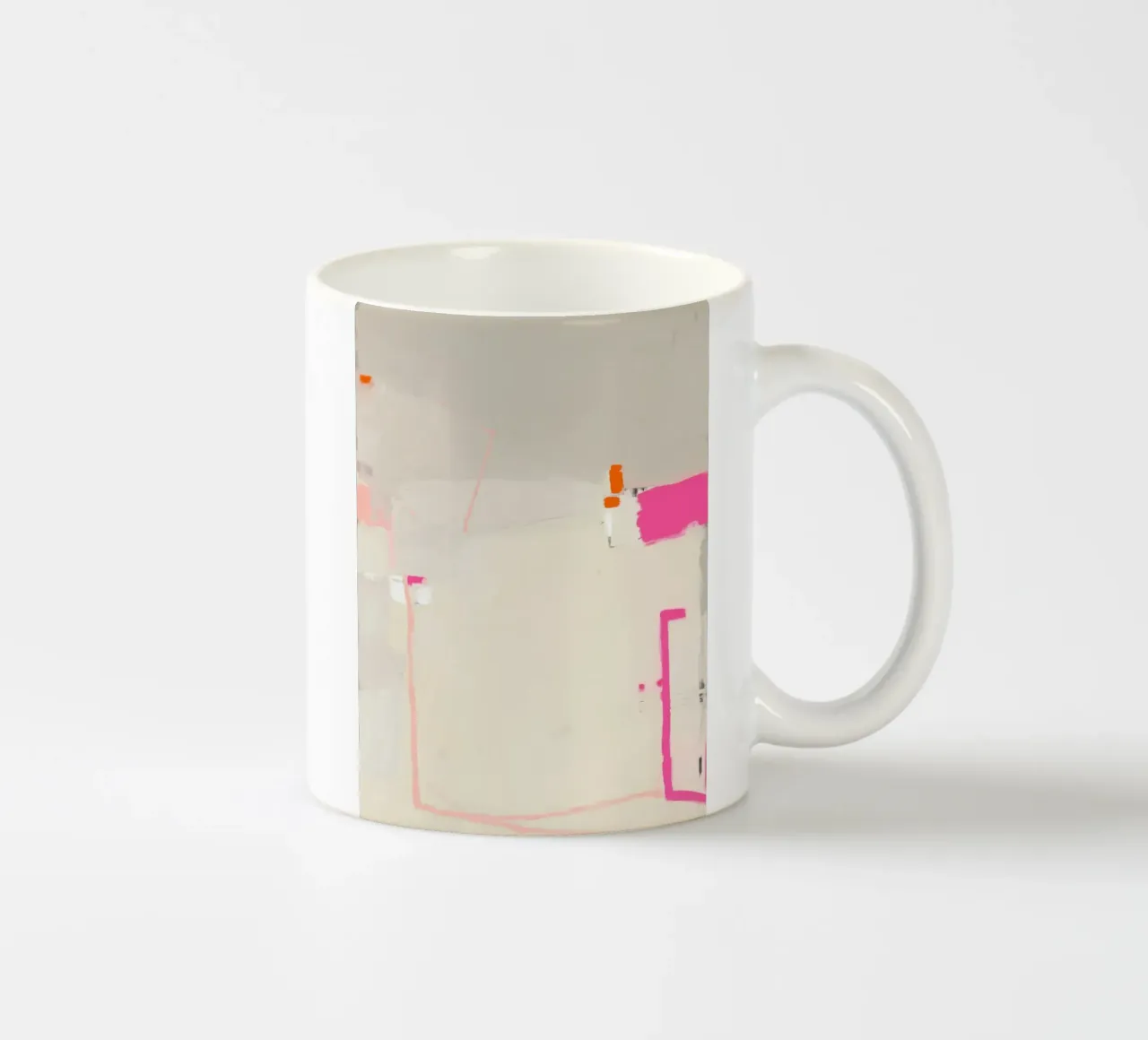 Accenti di linea, rosa tazza in ceramica da Carina Pop & Pastell