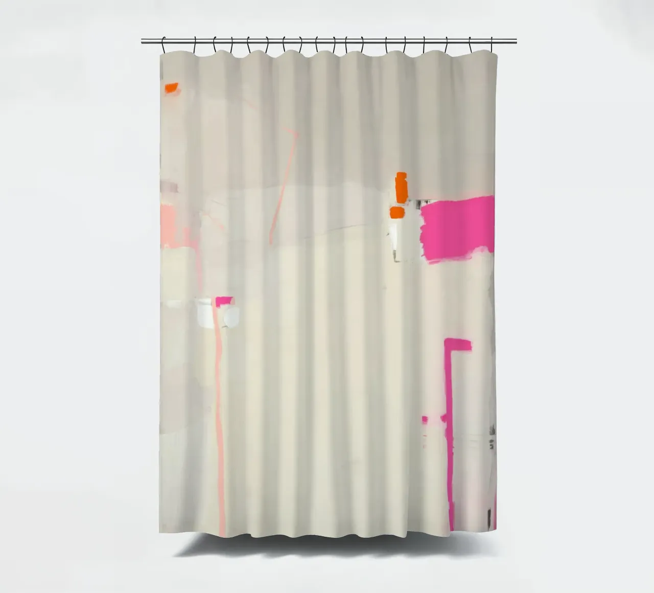 Accenti di linea, rosa tenda da doccia da Carina Pop & Pastell