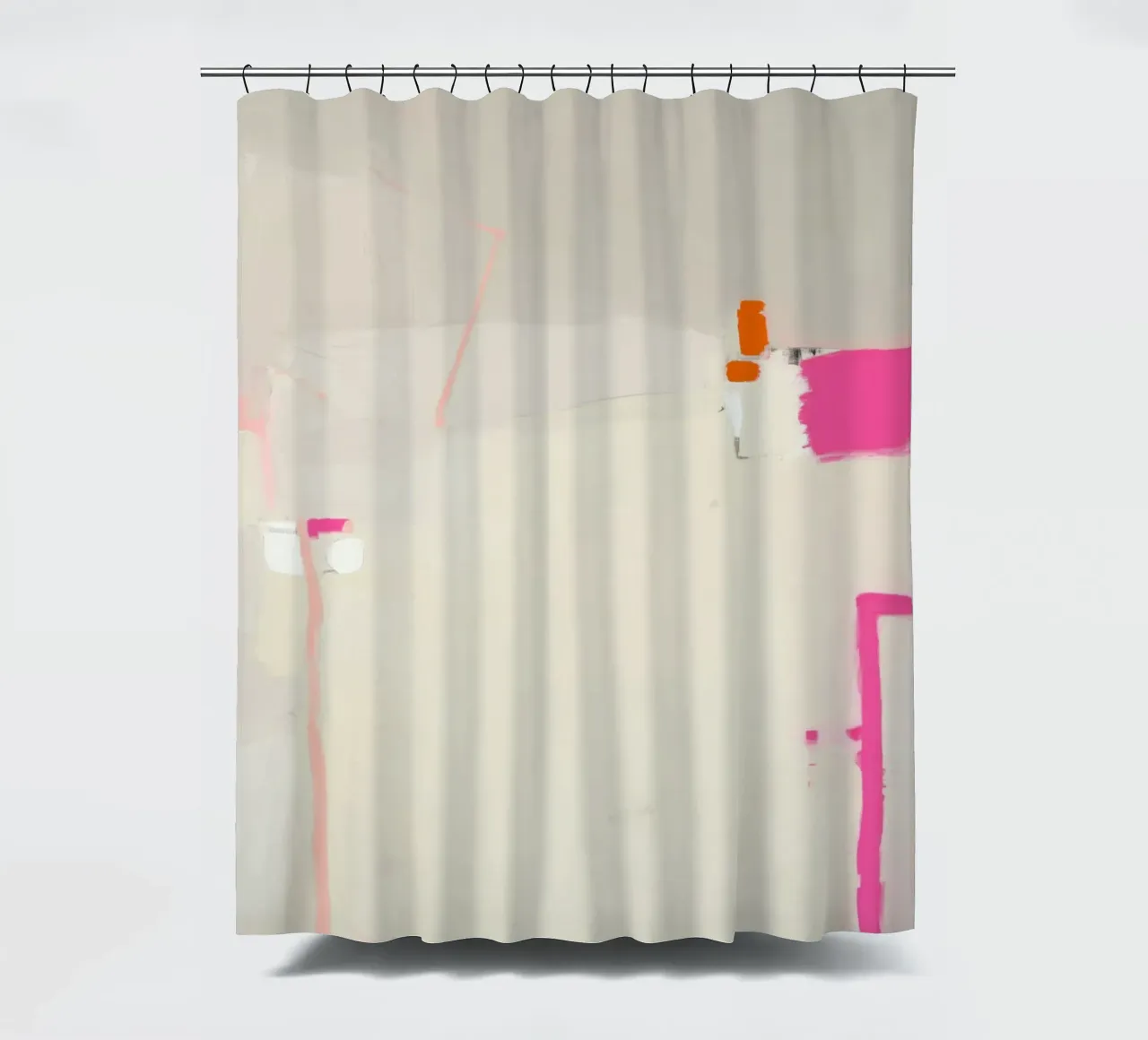 Accenti di linea, rosa tenda da doccia da Carina Pop & Pastell
