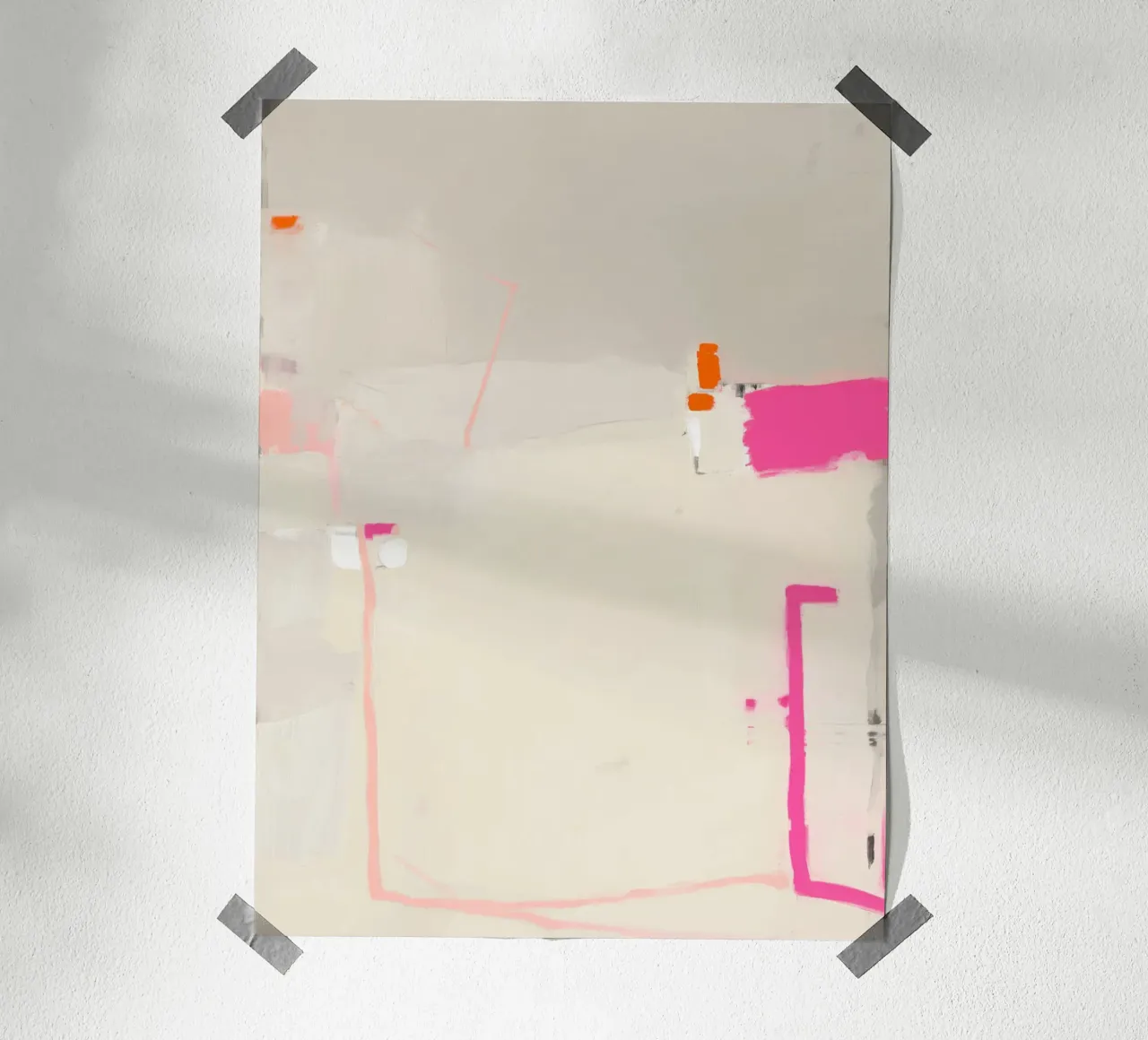 Accenti di linea, rosa carta hahnemühle da Carina Pop & Pastell