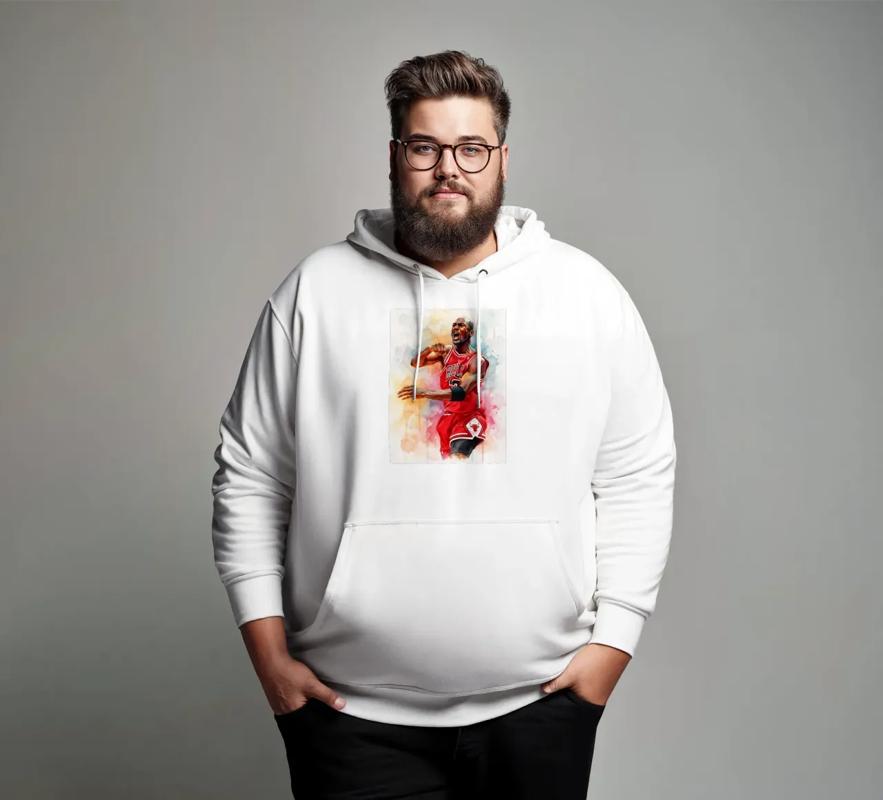 Arte di Michael Jordan felpa con cappuccio da Kalis