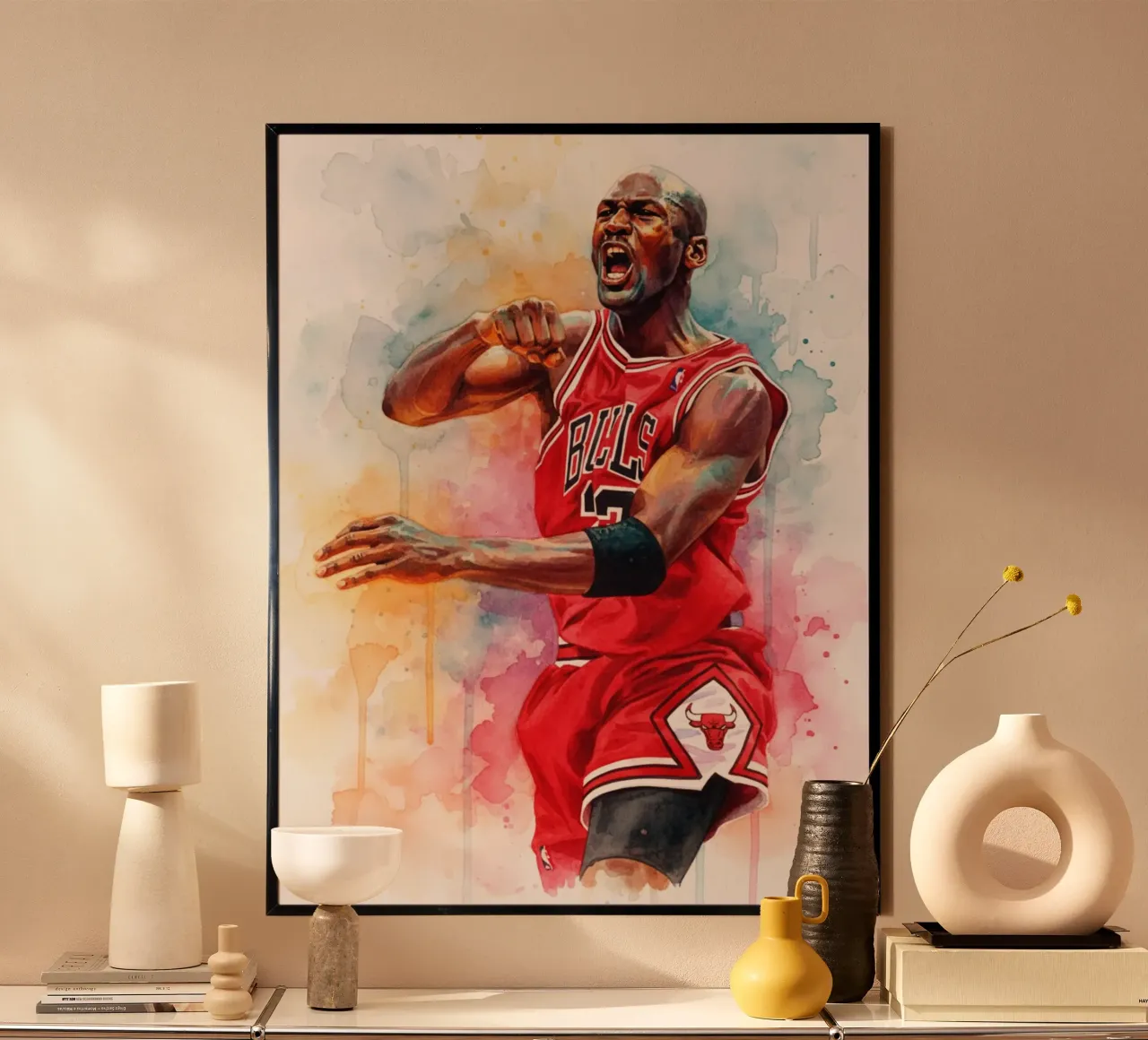 Arte di Michael Jordan carta hahnemühle da Kalis