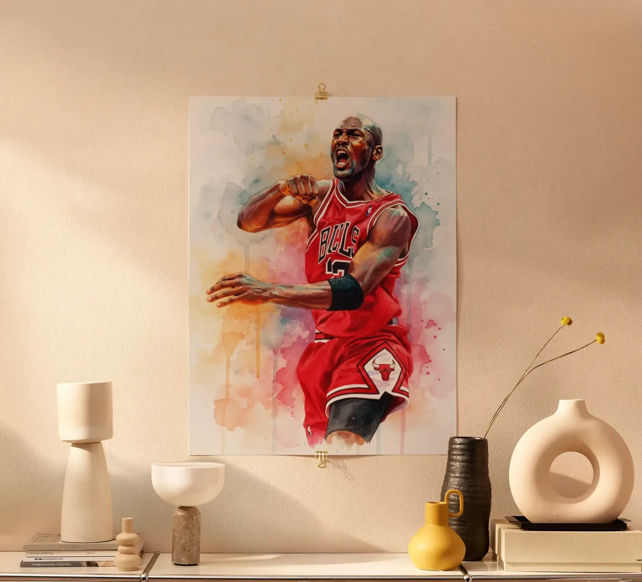 Arte di Michael Jordan carta hahnemühle da Kalis