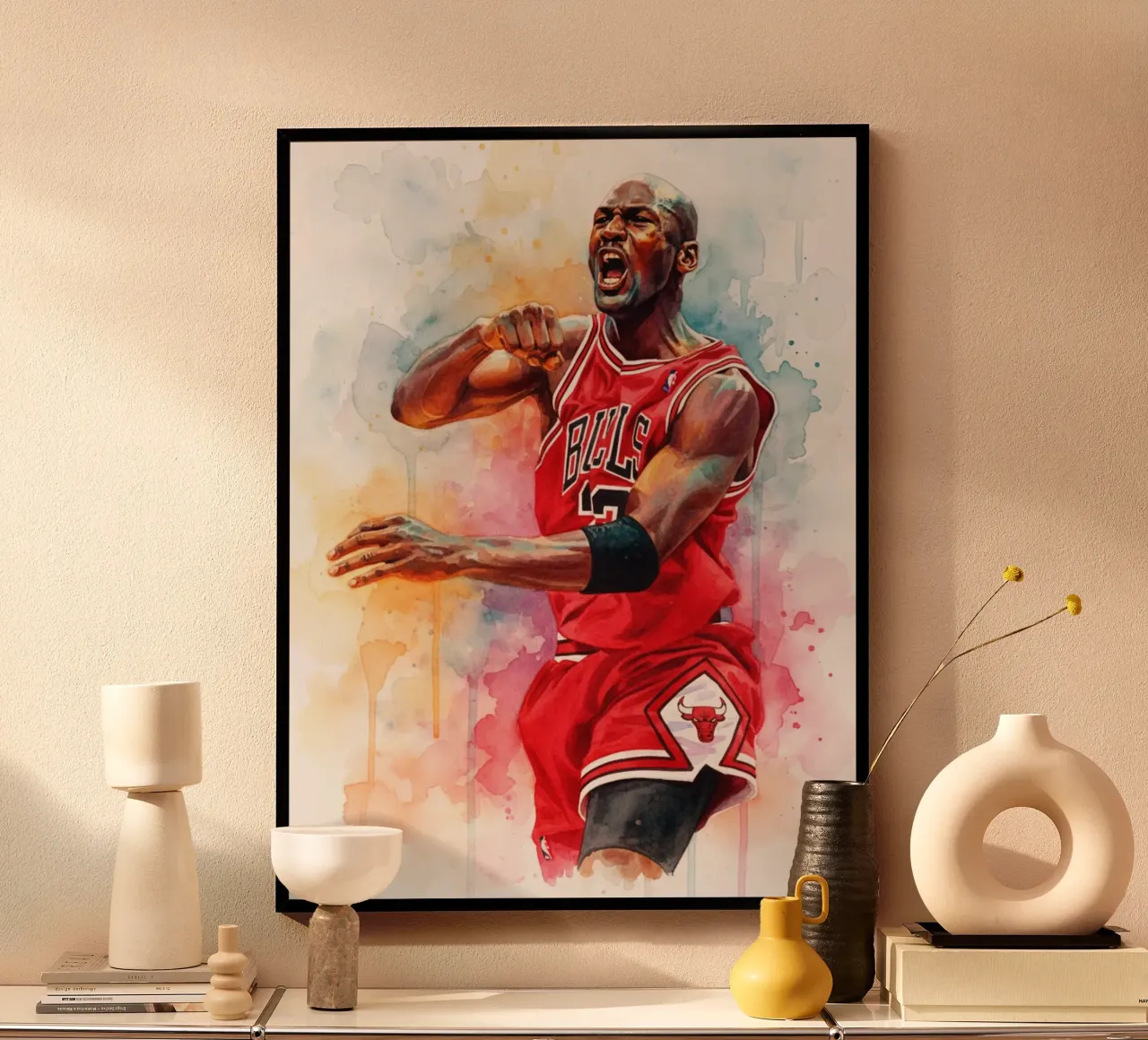 Arte di Michael Jordan carta hahnemühle da Kalis