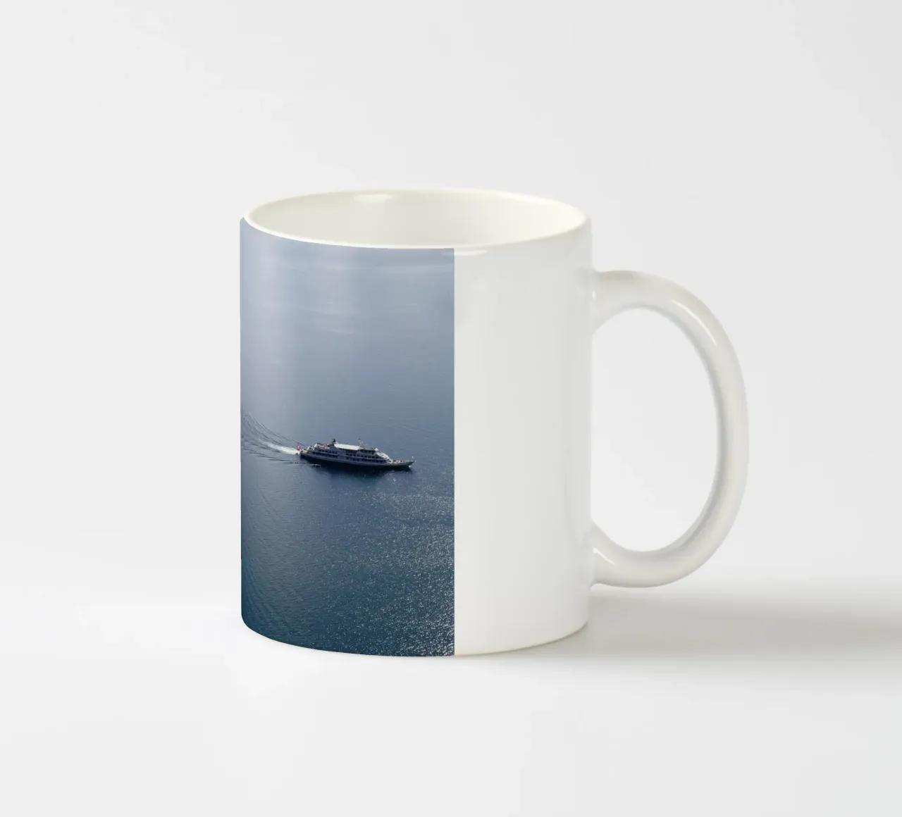 Nave sul lago di Ginevra, Svizzera tazza in ceramica da art picture