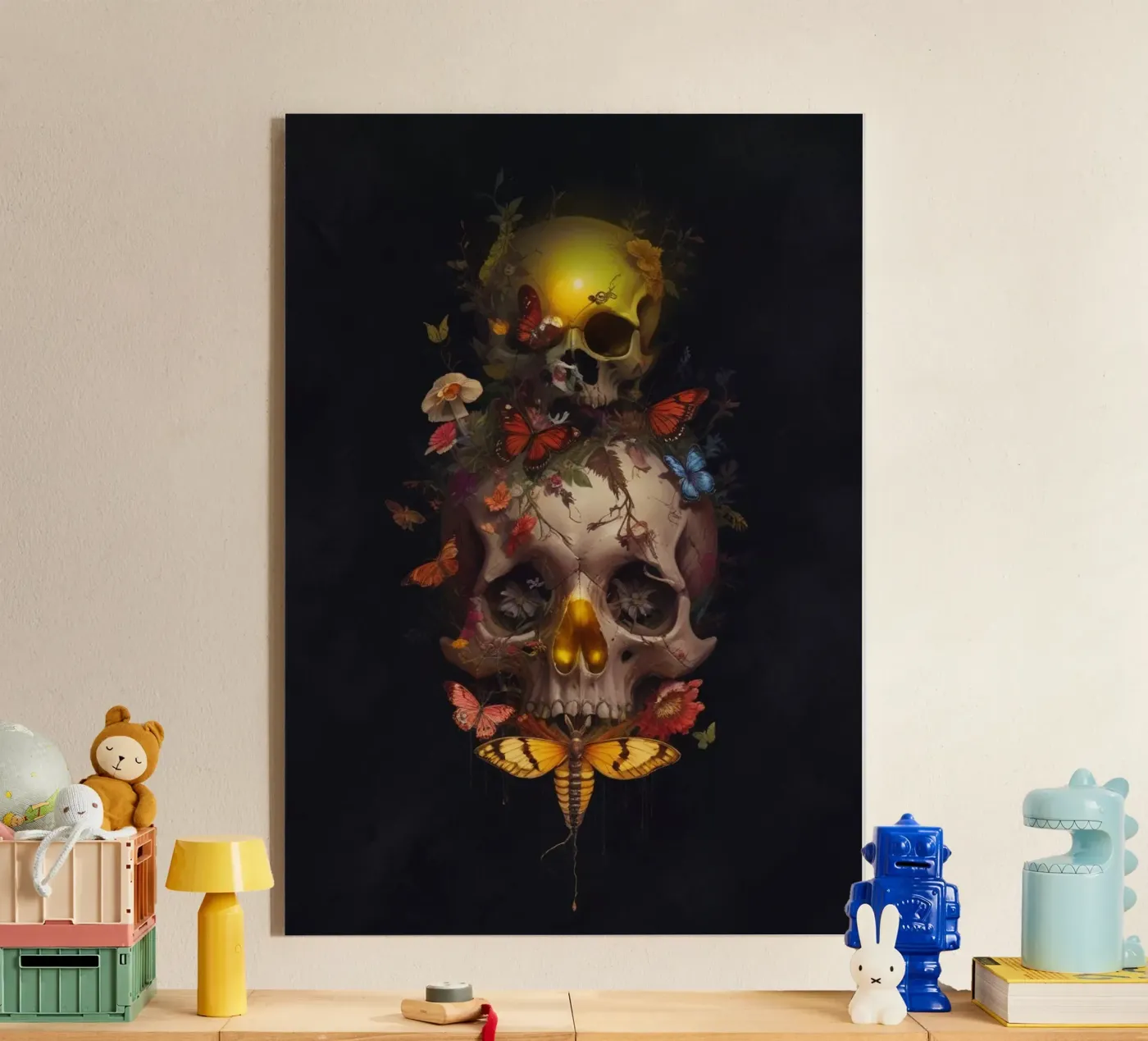 Skull acryl van Design by Soph