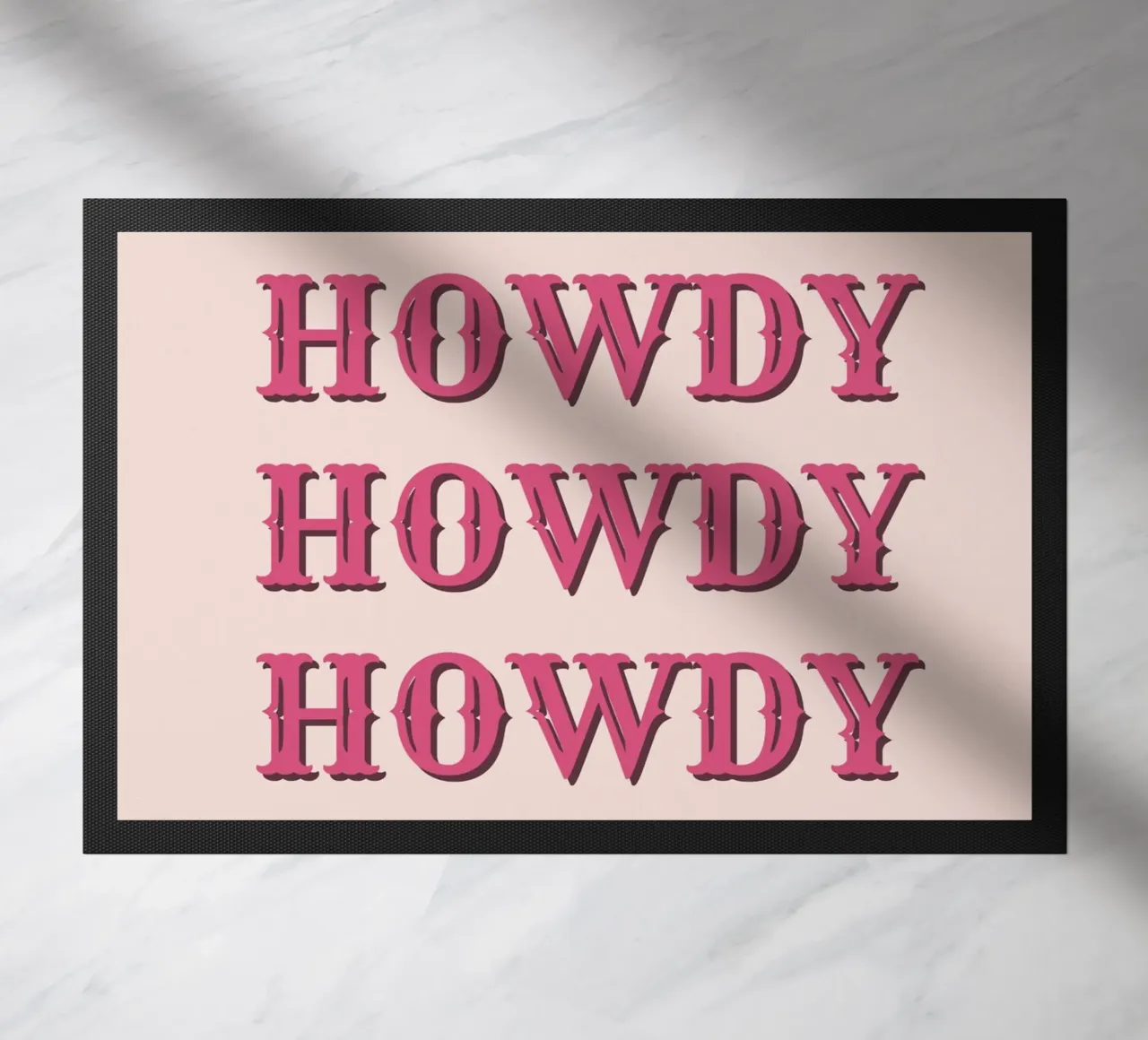 Howdy doormat by IamHomeStudio