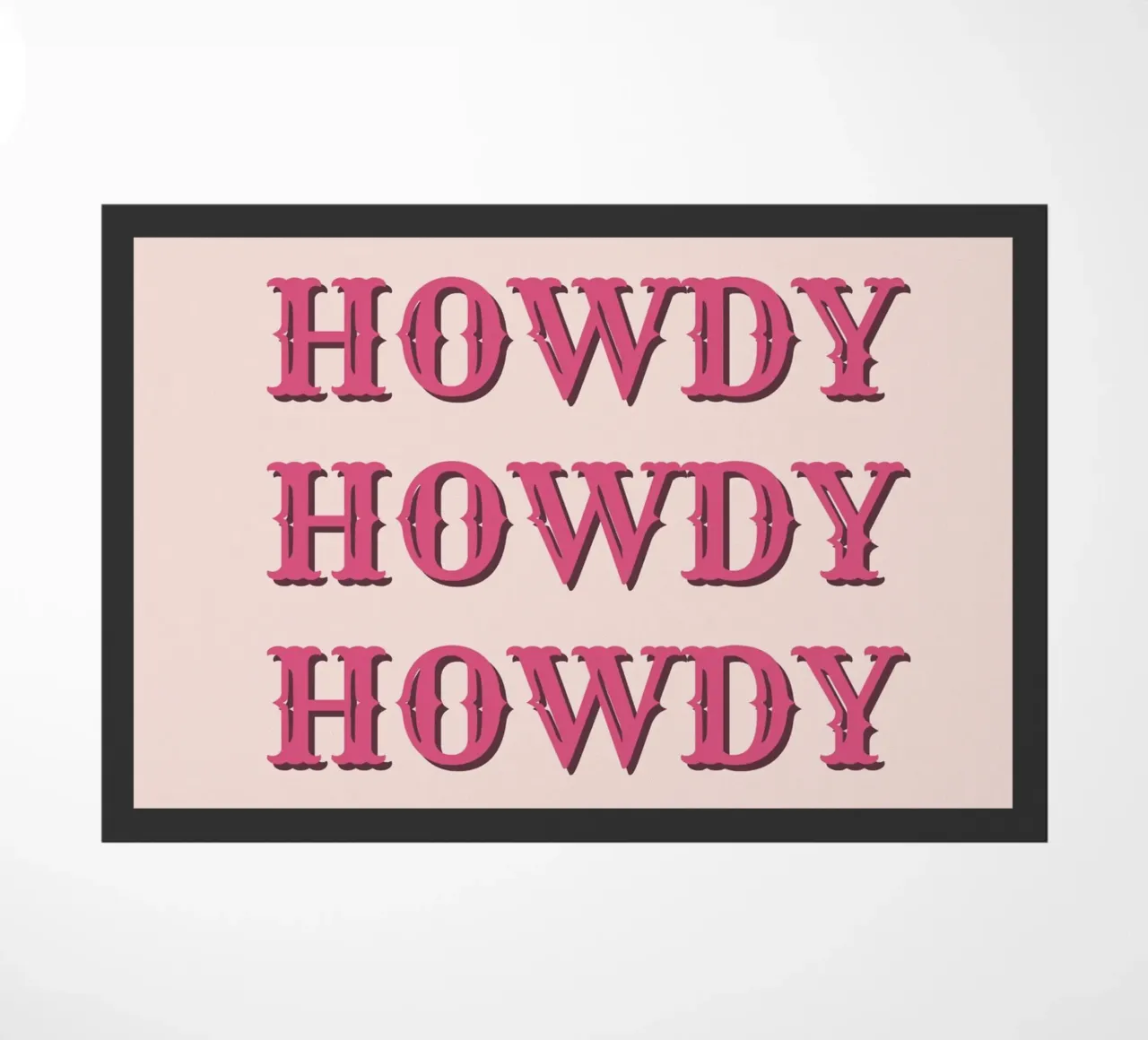 Howdy doormat by IamHomeStudio