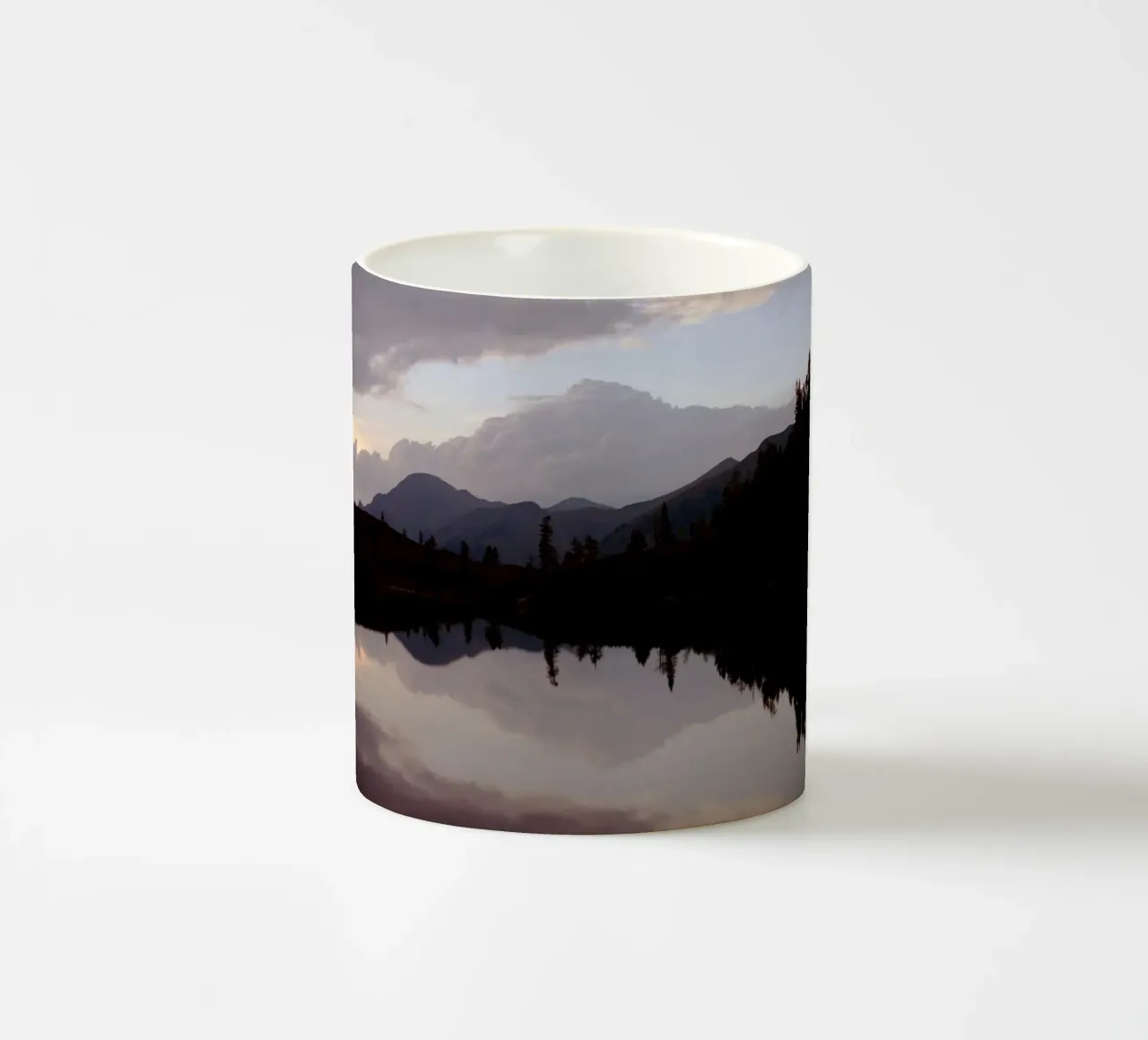 Riflessione sul Reedsee a Bad Gastein (Austria) tazza in ceramica da atmospheric pictures