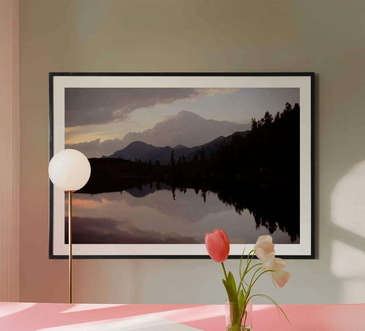 Riflessione sul Reedsee a Bad Gastein (Austria) carta hahnemühle da atmospheric pictures