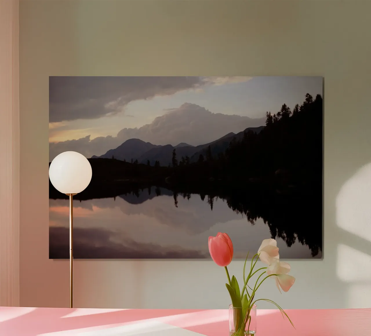 Riflessione sul Reedsee a Bad Gastein (Austria) carta hahnemühle da atmospheric pictures
