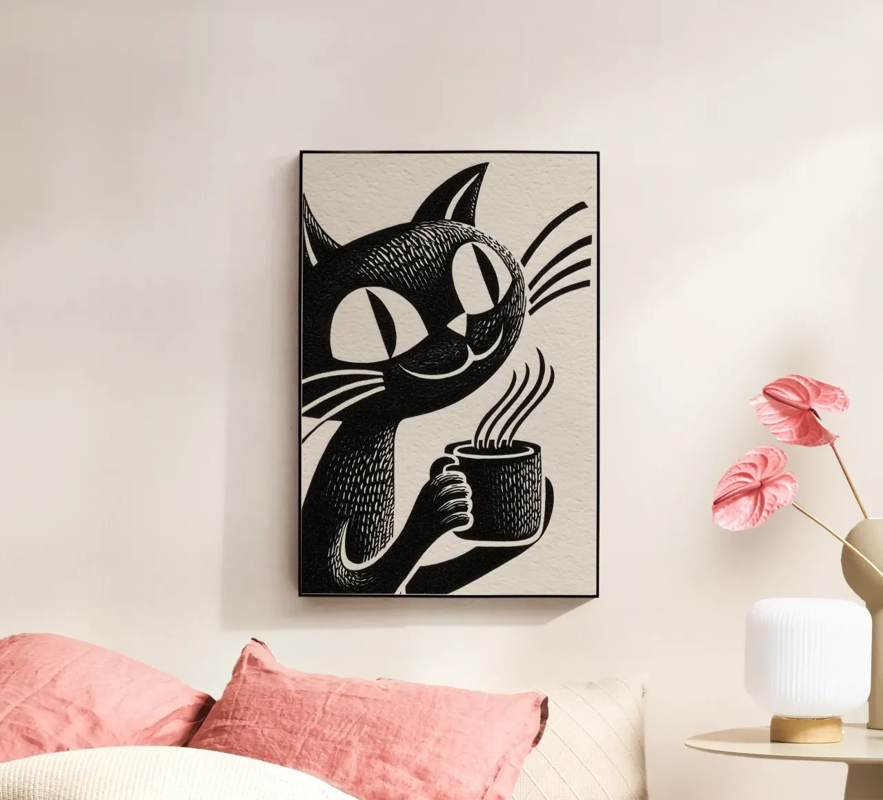 Gatto al caffè | Per i drogati di caffè e gli amanti dei gatti plexiglass da Autofocus