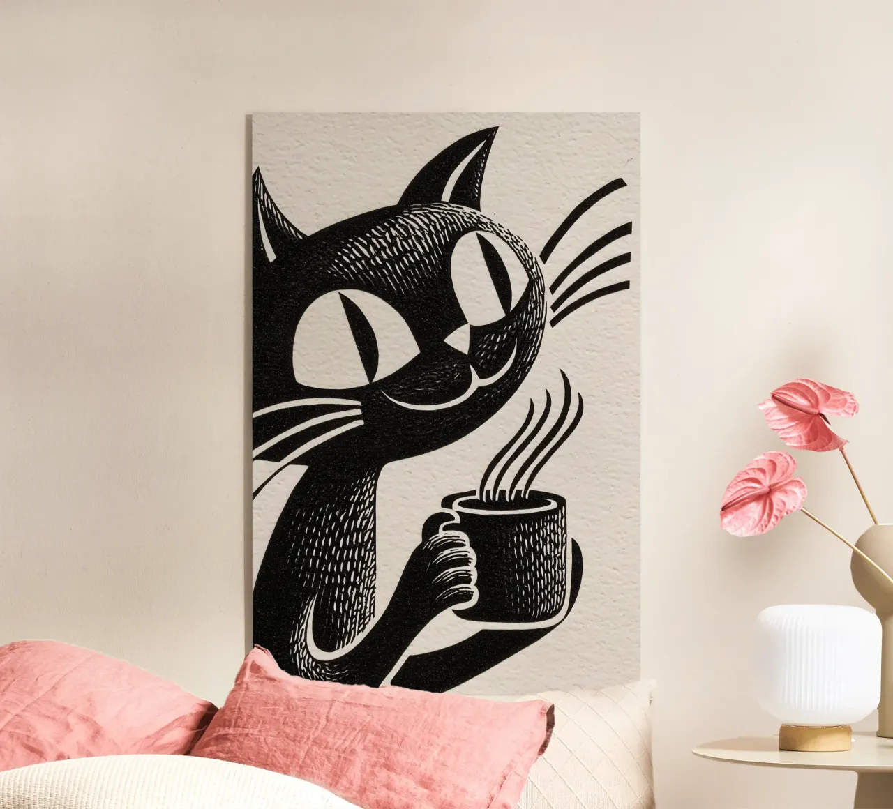 Gatto al caffè | Per i drogati di caffè e gli amanti dei gatti plexiglass da Autofocus