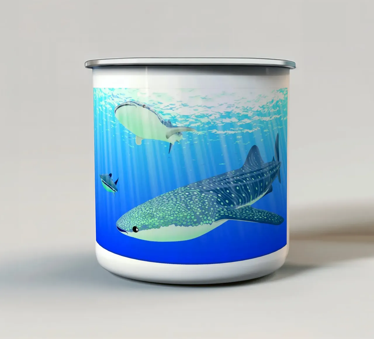 giant fish tazza in smalto da scoten