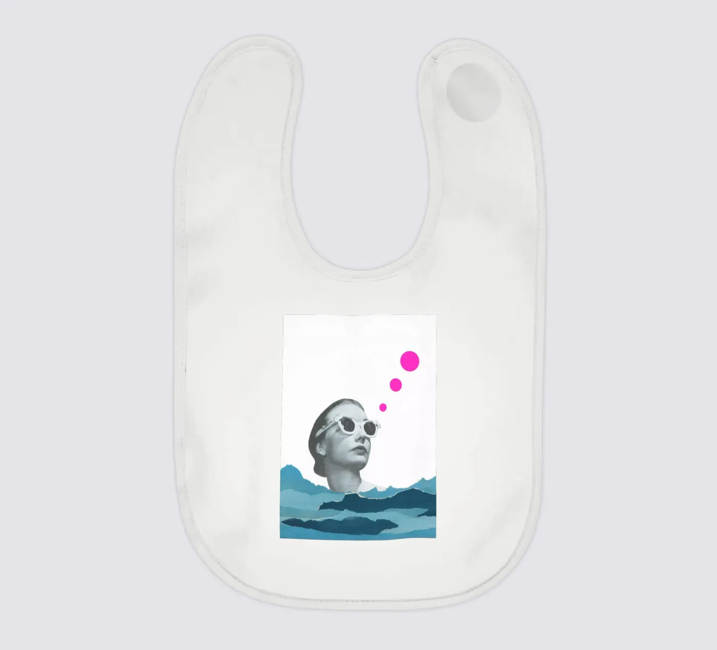 Catching Rays baby bib by Cassia Beck Collage
