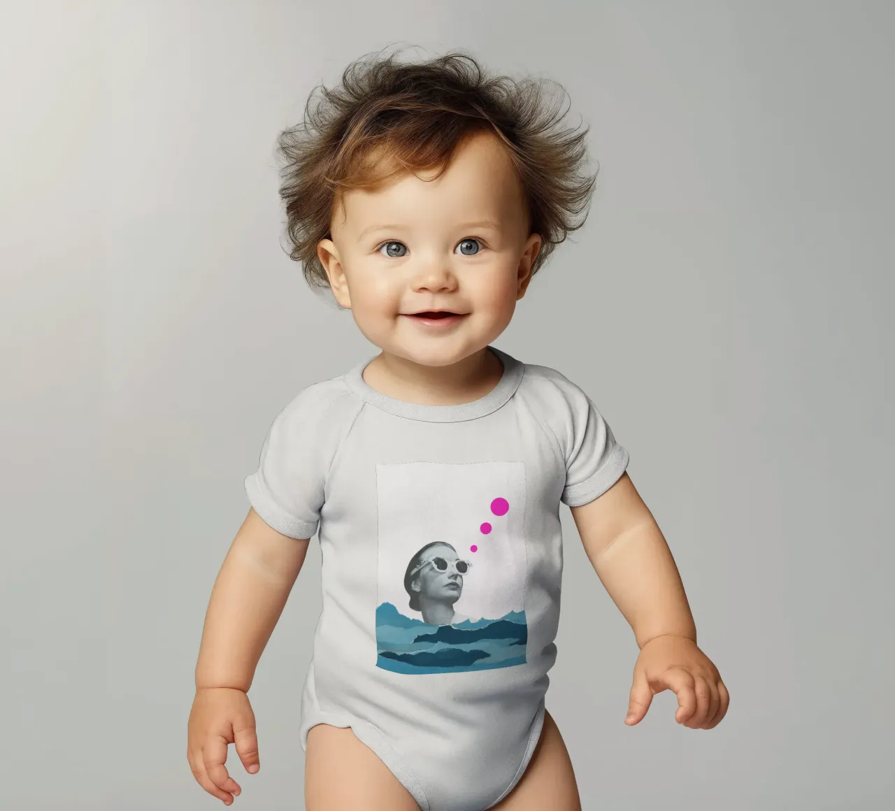 Catching Rays body bébé de Cassia Beck Collage