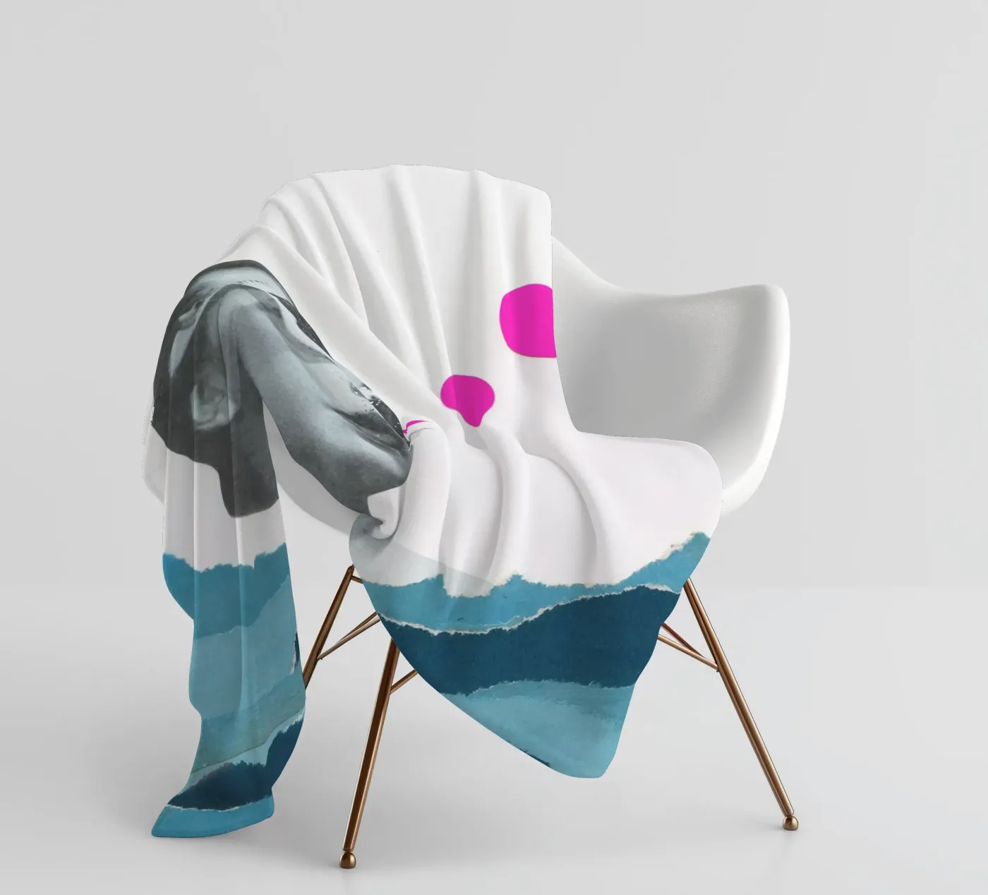 Strahlen fangen Fleecedecke von Cassia Beck Collage
