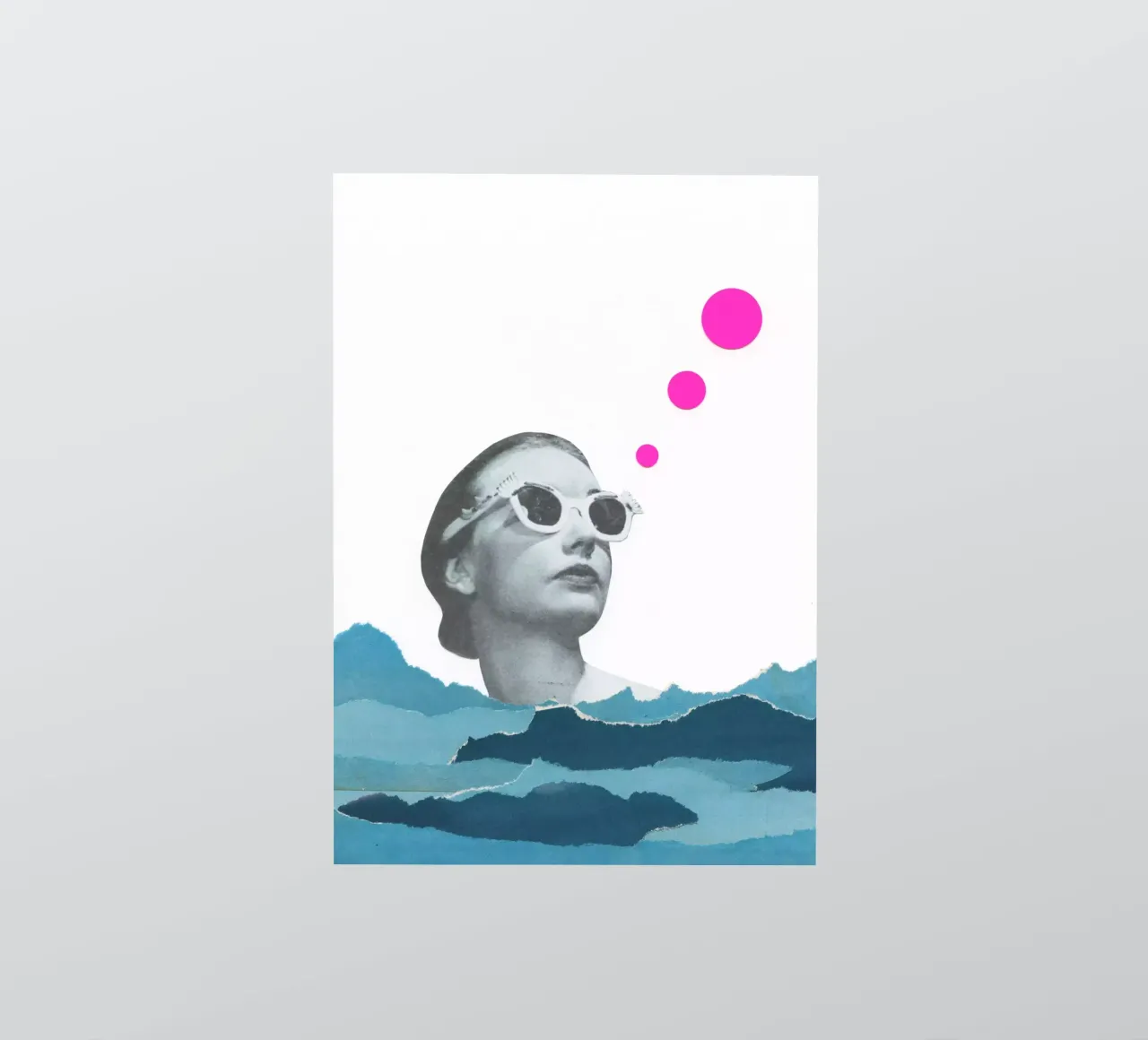 Stralen vangen sticker van Cassia Beck Collage