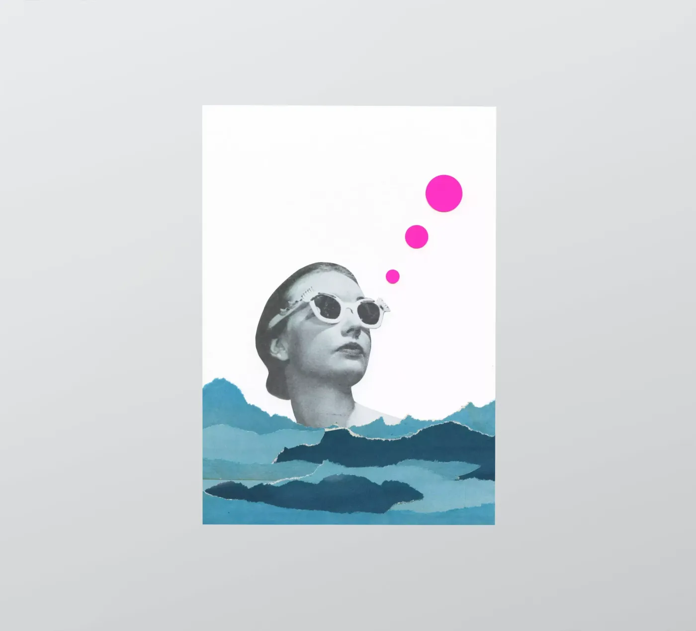 Strahlen fangen Sticker von Cassia Beck Collage