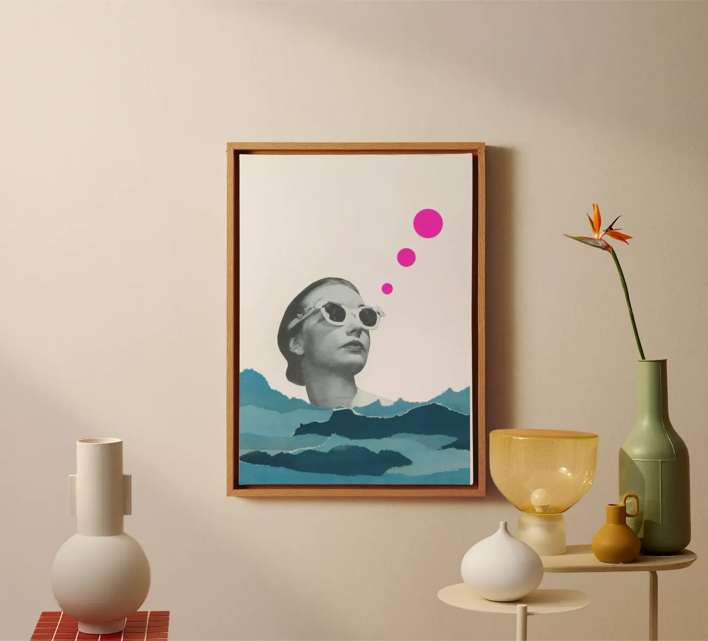 Catching Rays canvas by Cassia Beck Collage