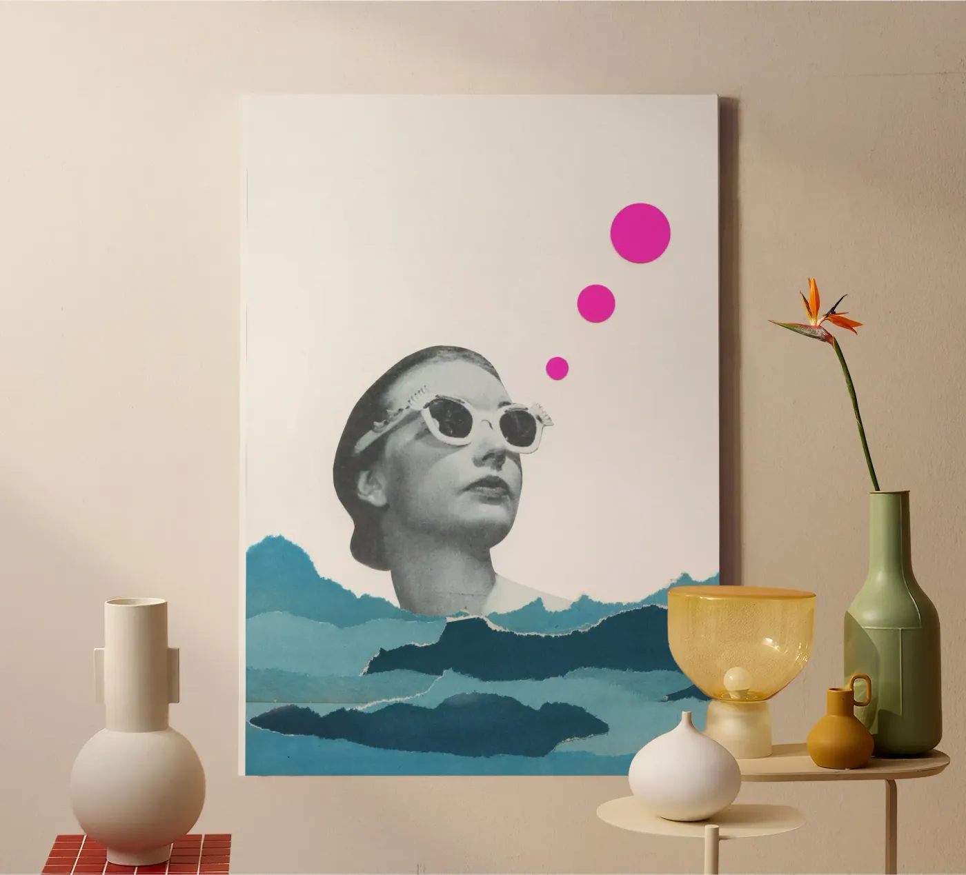 Catching Rays canvas by Cassia Beck Collage