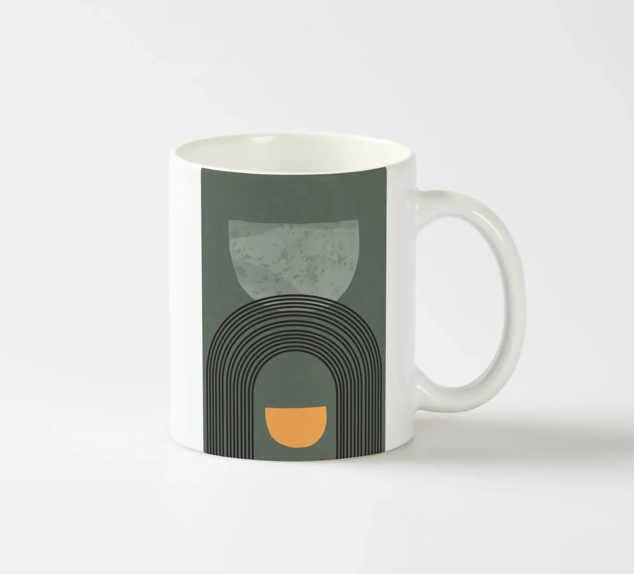 curve shape and line minimal Keramik Tasse von scoten