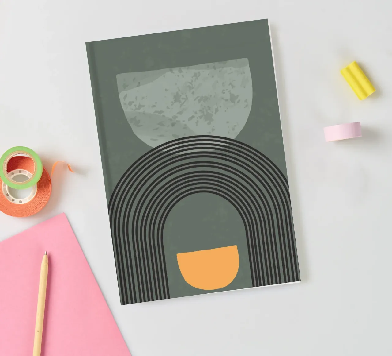 curve shape and line minimal notitieboek van scoten