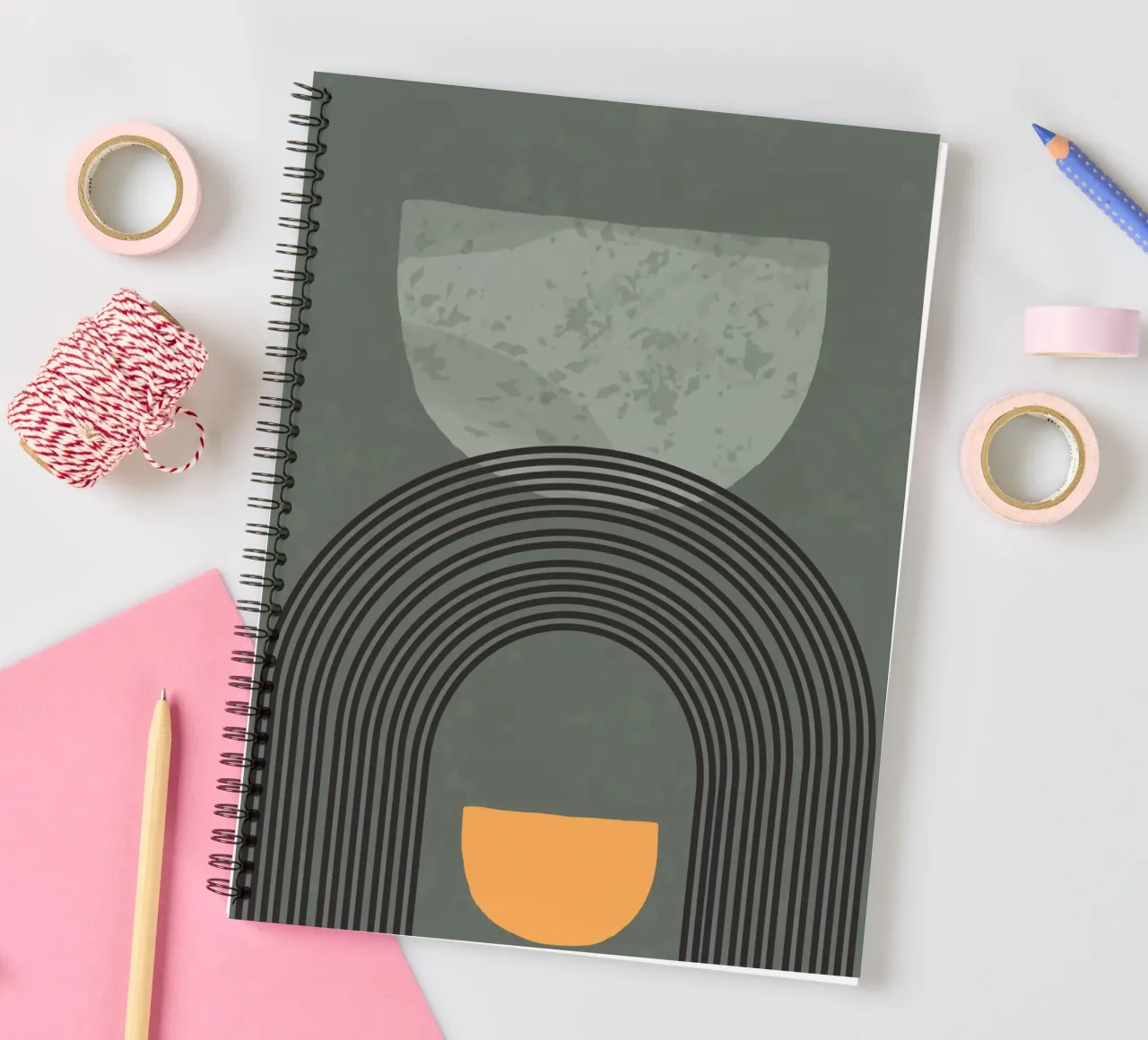 curve shape and line minimal cuaderno de espiral de scoten