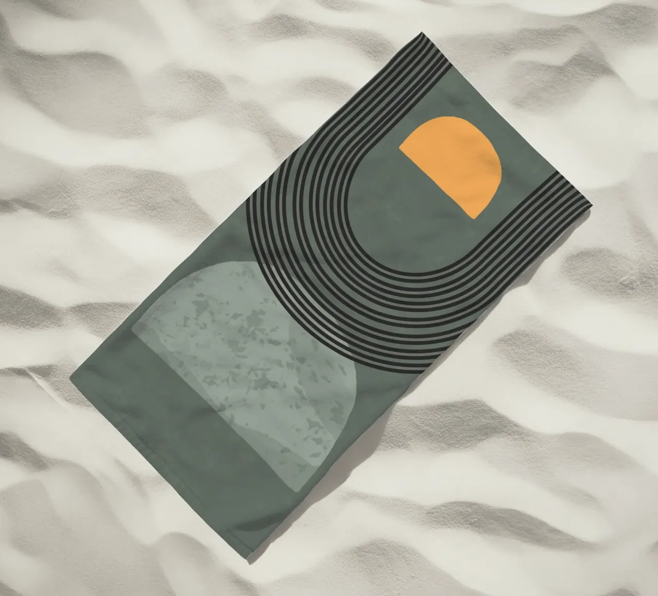 curve shape and line minimal Strandtuch von scoten