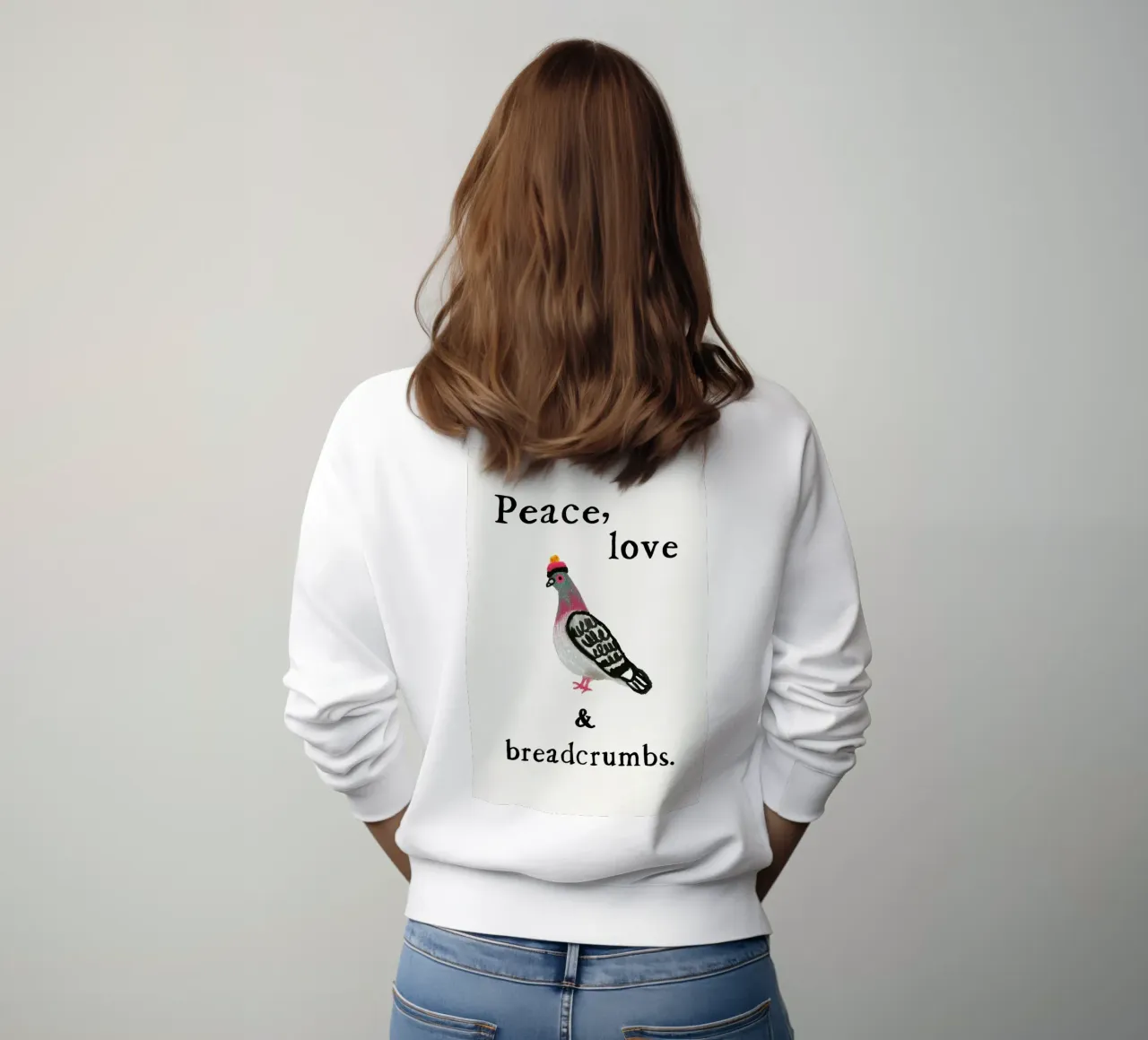 Dove Love - Pace, amore e briciole di pane felpa da Studio Mooodz