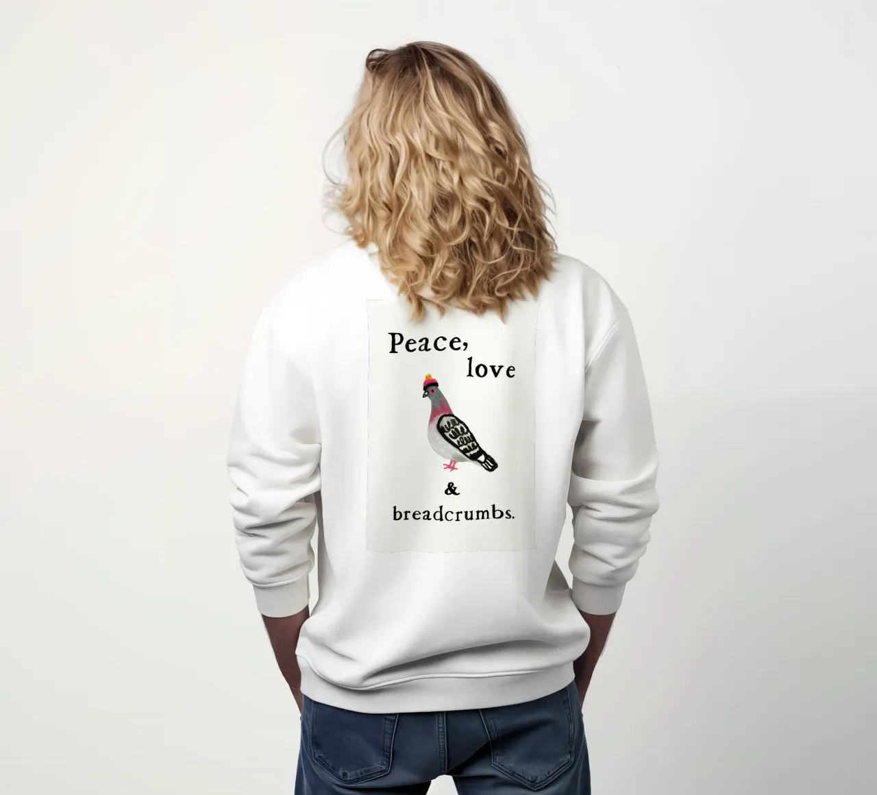 Dove Love - Pace, amore e briciole di pane felpa da Studio Mooodz