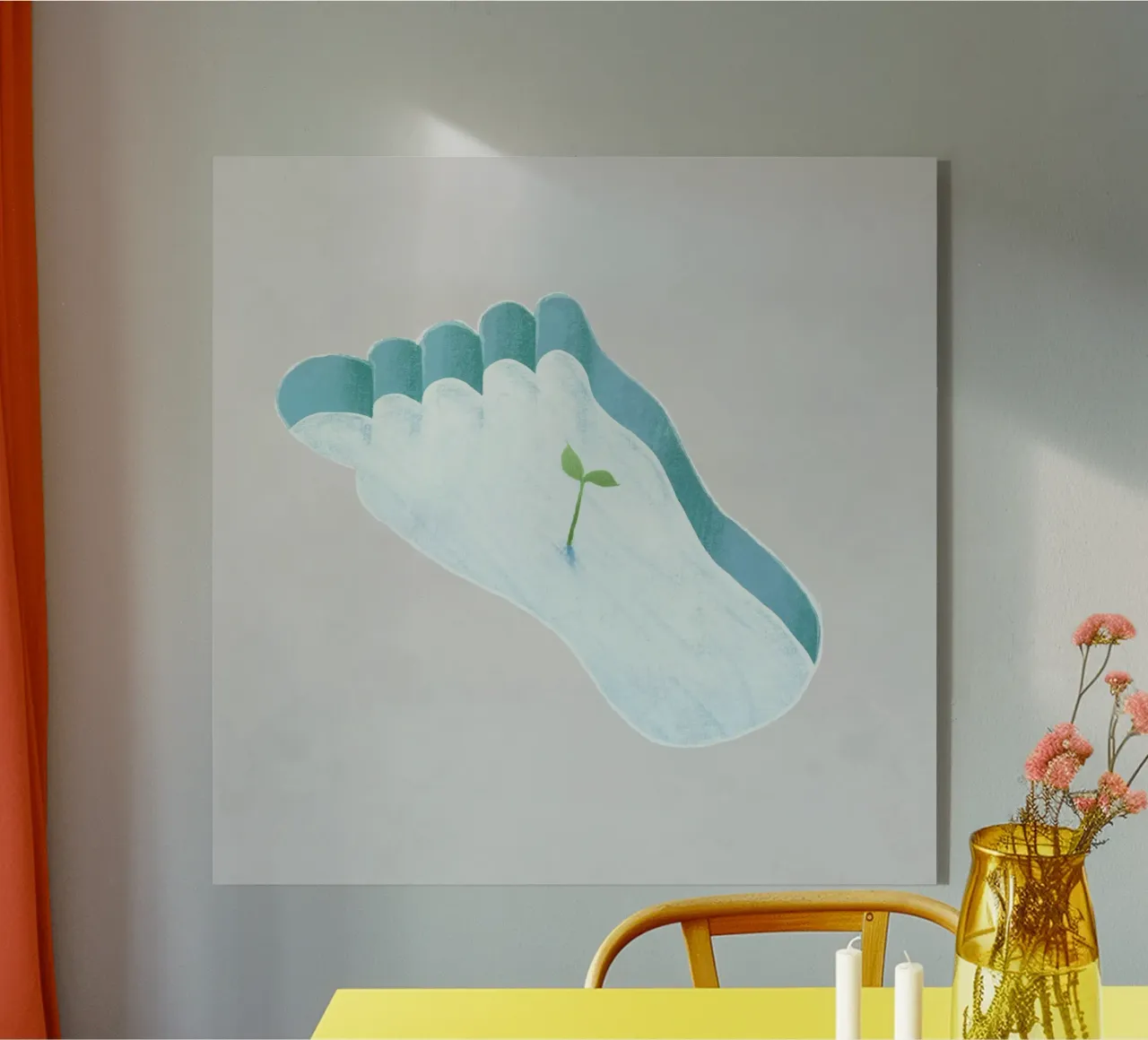 footprint tree plexiglass da scoten