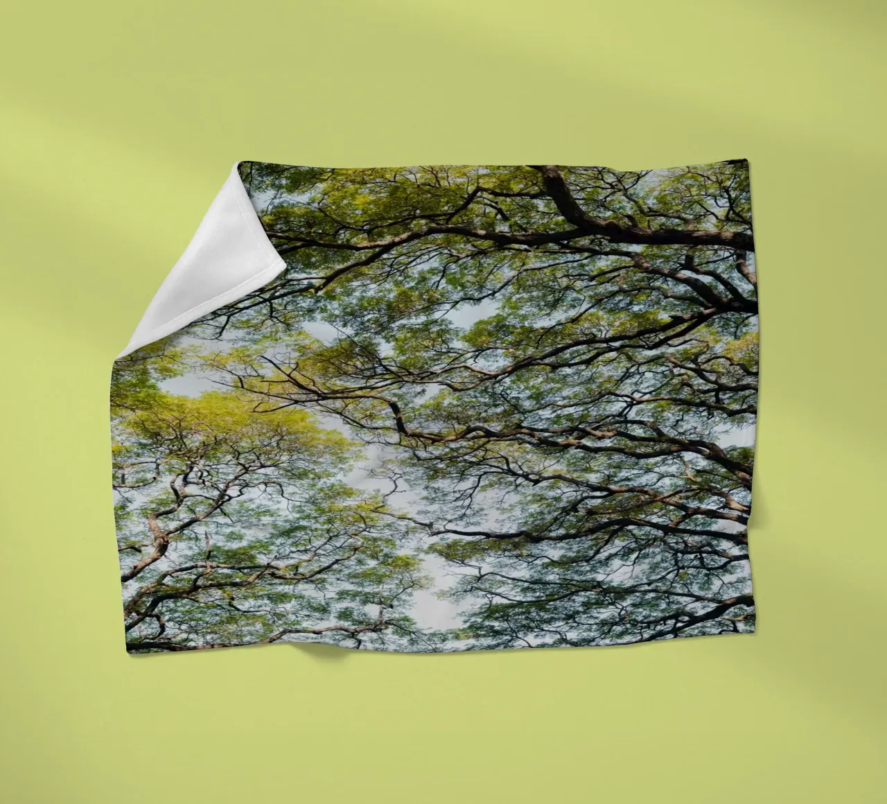 Trees in a forest in Sri Lanka Fleecedecke von photolovers