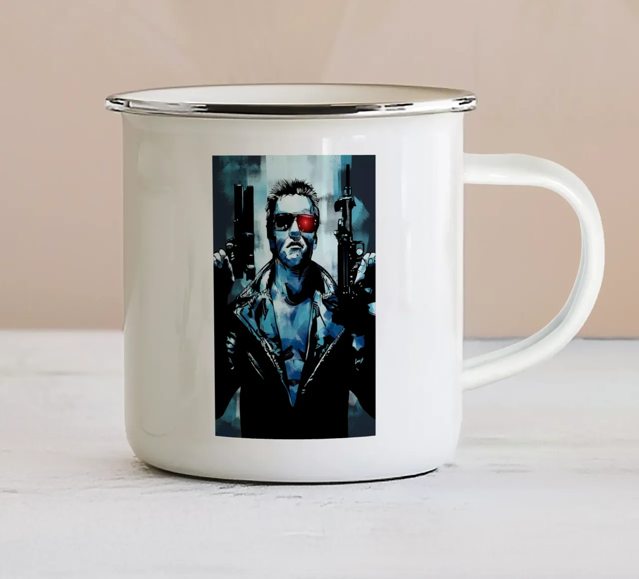 Terminator enamel mug by nabakumov