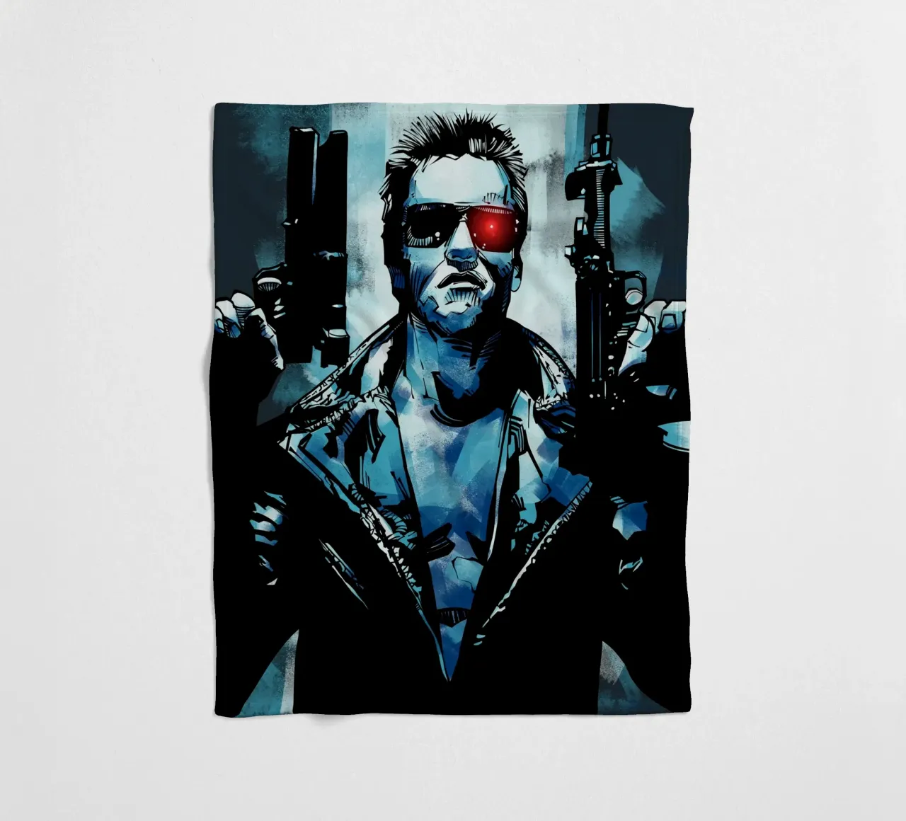 Terminator fleece blanket by nabakumov
