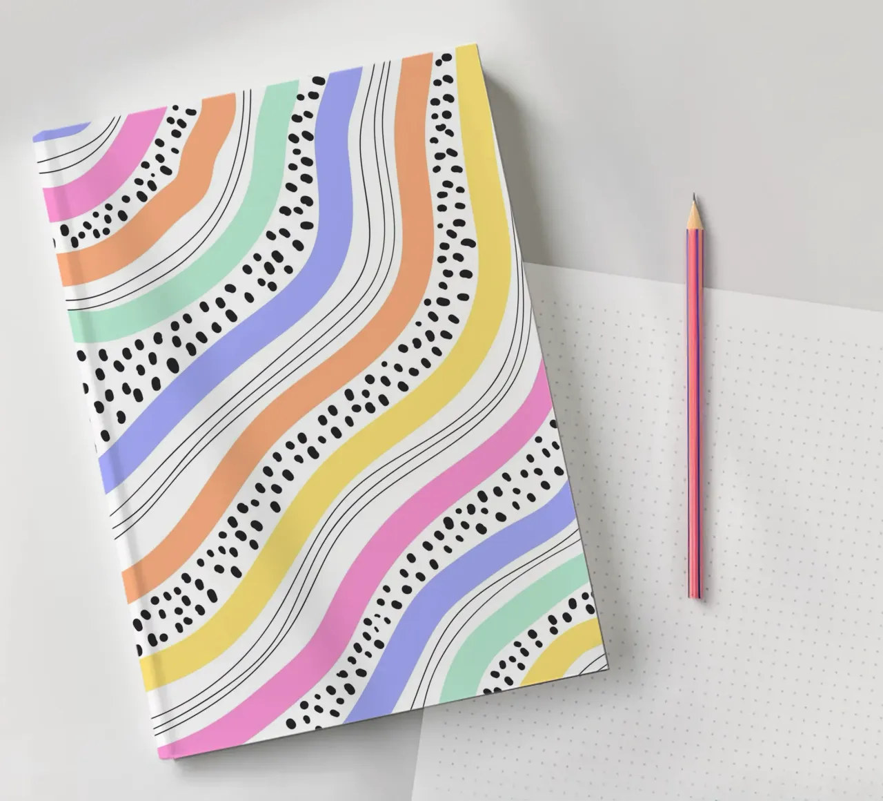 curve color and dot notebook by scoten